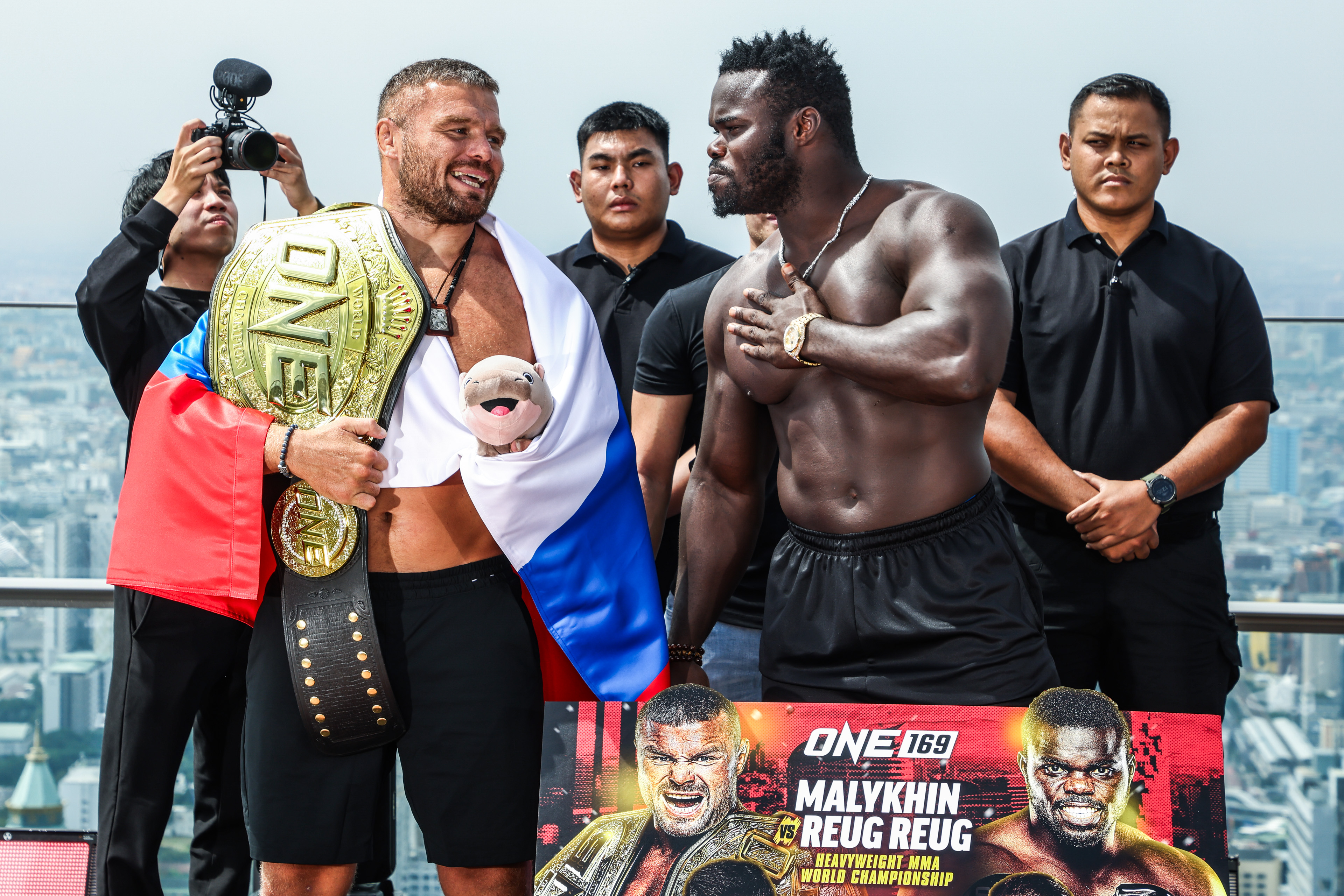 MMA Fighters Anatoly Malykhin and "Reug Reug" Oumar Kane