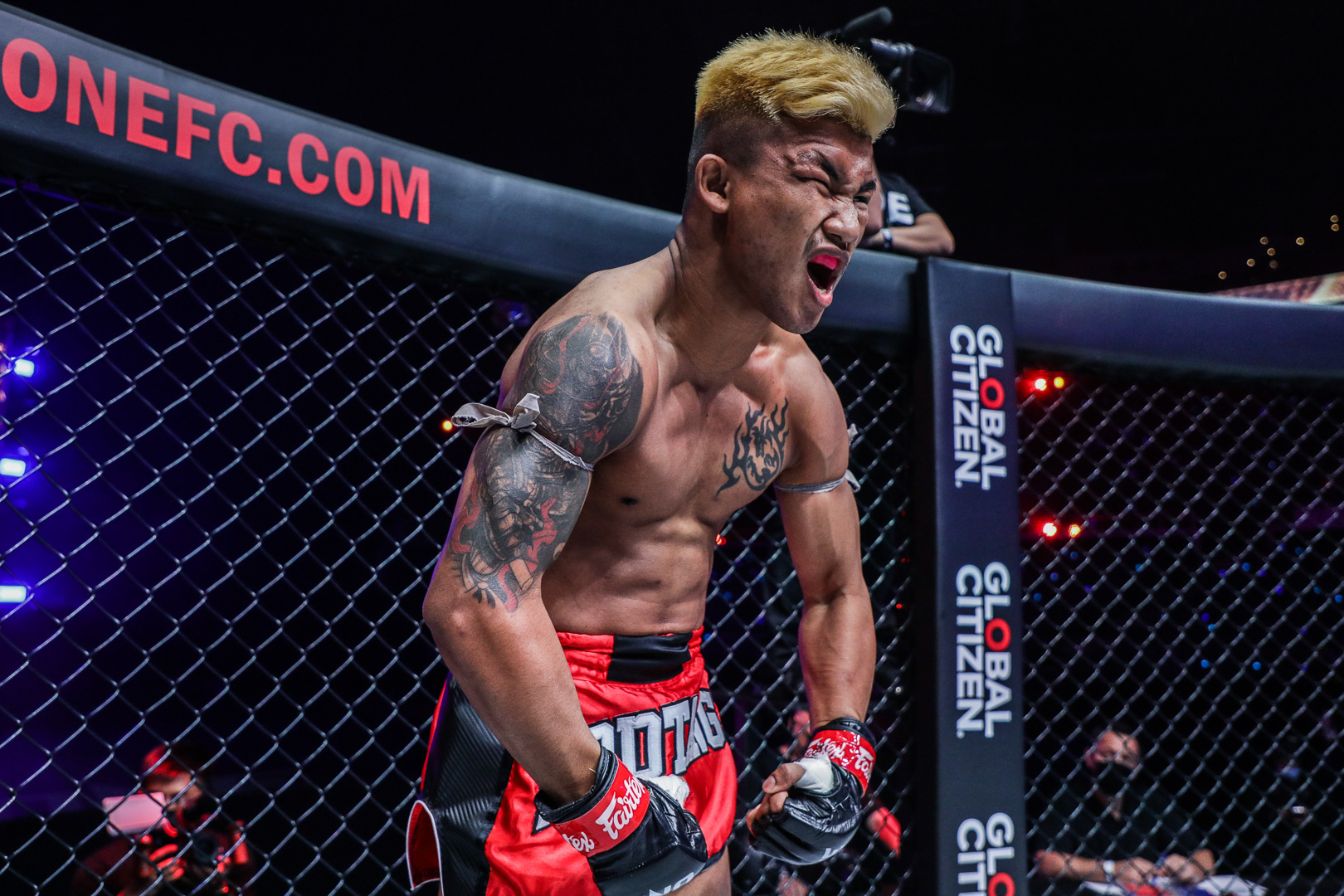 Rodtang Jitmuangnon stands in the Circle at ONE 157