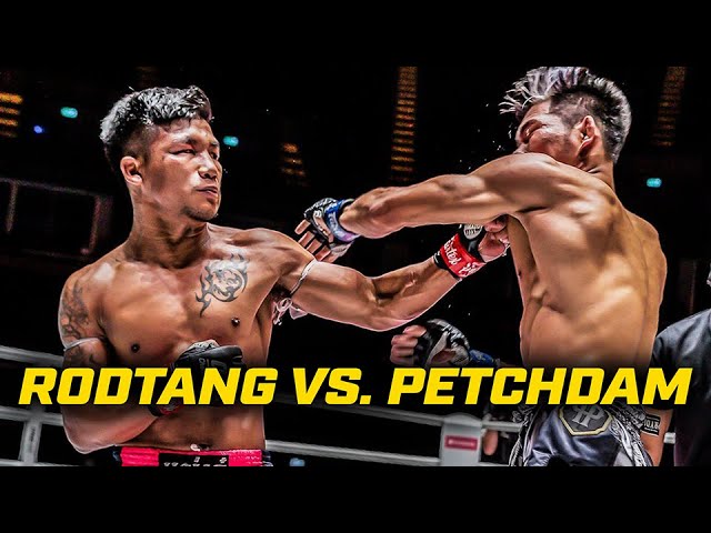 Rodtang’s RUTHLESS Aggression Against Petchdam  Muay Thai Full Fight