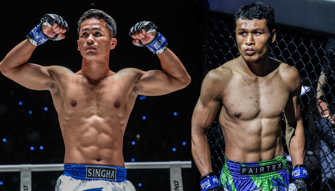 Muay Thai fighters Superbon and "Smokin" Jo Nattawut